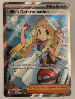 Pokemon Lillie's Determination 169/132- Mega Evolution- Full Art- Holo Rare - Image 1