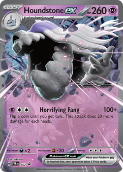 Pokemon TCG Jumbo Houndstone EX 162 Jumbo Card Holo Near Mint English - Image 1
