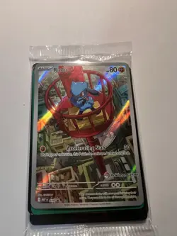 Pokemon TCG Mega Evolution Riolu 010 Sealed Pokemon Center Promo Card - Image 1