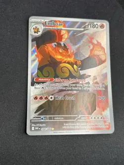 Emboar 098/086 - White Flare Holo Illustration Rare Pokemon Card - NM - Image 3