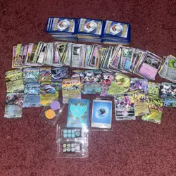 700 Card Lot Pokemon- 150 Holo/ Reverse Holo, 19 Ex Cards Accessories Englishjap - Image 2