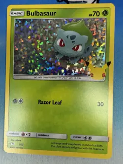 Bulbasaur 1/25 McDonald’s 25th Anniversary Holo Promo Pokemon Card - Image 1