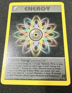 Vintage Pokemon Tm Rocket Rainbow Energy 80/82 Regular Rare TCG Card Rare - Image 1