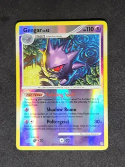Pokemon Gengar Reverse Holo Card 18/100 LV 43 18/100 LV.43 2008 Stormfront NM - Image 1