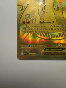 Pokemon Phantasmal Flames Mega Charizard X ex 130/094 Secret Rare Card - Image 5