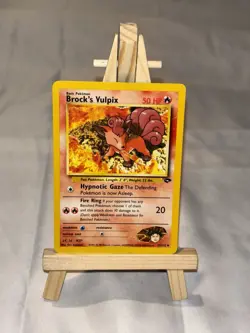 Brock's Vulpix 37/132 Pokemon Card TCG Gym Challenge Unlimited Uncommon LP+ - Image 1