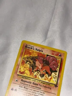 Brock's Vulpix 37/132 Pokemon Card TCG Gym Challenge Unlimited Uncommon LP+ - Image 3
