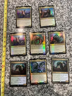 Magic the Gathering Lot - All Mythics Foil Lot (Oversized Lot) - Image 1
