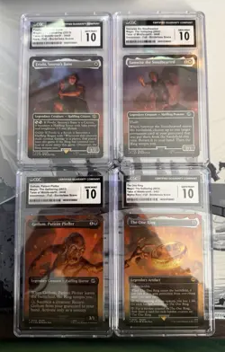 Mount Doom Scene [Set of 4] MTG Lord of the Rings: Tales of Middle-Earth Foil ++ - Image 1
