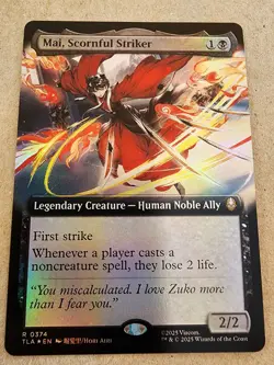 Mai, Scornful Striker - #374 Foil (Extended Art) Avatar: The Last Airbender- Mtg - Image 1