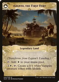 Legion's Landing // Adanto, the First Fort [Ixalan] Foil Near Mint - Image 2