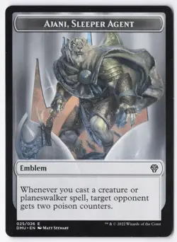 Emblem - Ajani, Sleeper Agent Normal T Dominaria United 25 NM - Image 1