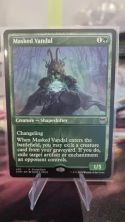 MTG Masked Vandal (Promo Pack) [Kaldheim Promos, Near Mint] - Image 1