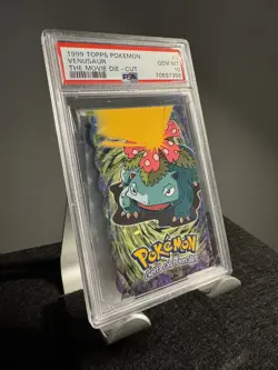 1999 TOPPS POKEMON THE MOVIE DIE-CUT PSA 10 VENUSAUR #03 LOW POP - Image 2