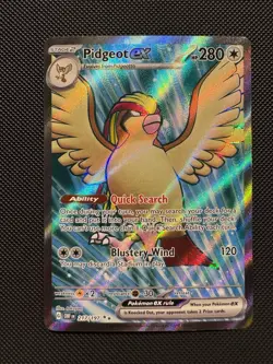 Pokemon TCG Pidgeot ex 217/197 SV03: Obsidian Flames Ultra Rare Near Mint - Image 1