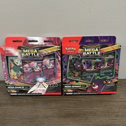 Pokemon Mega Gengar EX Mega Diancie EX Battle Deck Box Set of 2 Brand New Sealed - Image 1