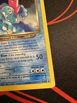 Pokemon TCG Dark Feraligatr Holo Rare Neo Destiny, 5/105 - Image 5