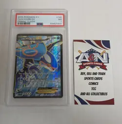 2015 Pokemon XY Kyogre EX #148 Primal Clash- PSA 7 - Image 1