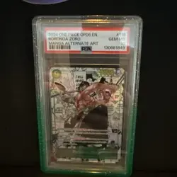 One Piece CCG Roronoa Zoro Manga Alternate Art OP06-118 PSA 10 Gem Mint - Image 2
