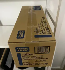 Disney LORCANA Sealed Case 15 Boxes Box The First Chapter Japanese TAKARA TOMY - Image 1