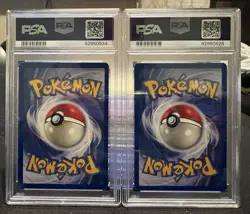 1999 Pokemon Fossil Gengar Holo #5 and Haunter Holo #6 both graded PSA 8 - Image 4