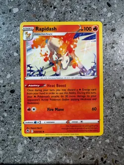 Pokemon TCG Rapidash 022/195 Silver Tempest Non-Holo Rare Theme Deck Exclusive - Image 1