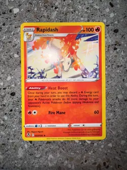 Pokemon TCG Rapidash 022/195 Silver Tempest Non-Holo Rare Theme Deck Exclusive - Image 3