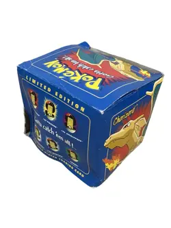 1999 Pokemon Burger King Charizard 23K Gold Plated Card & SEALED Pokeball BLUE - Image 3