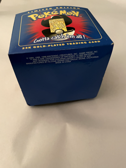 Charizard Pokemon 23K Gold Plated Trading Card 1999 Burger King Sealed Pokeball - Image 5
