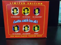Charizard Pokemon 23K Gold Plated Trading Card 1999 Burger King SEALED Pokeball - Image 3