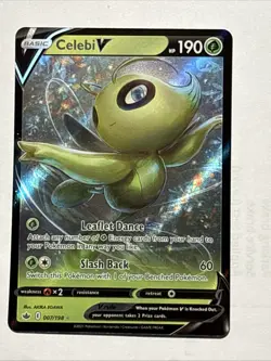 Celebi VMAX Holo Ultra Rare Card Sword & Shield Chilling Reign 007/198 - Image 1