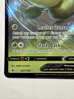 Celebi VMAX Holo Ultra Rare Card Sword & Shield Chilling Reign 007/198 - Image 5