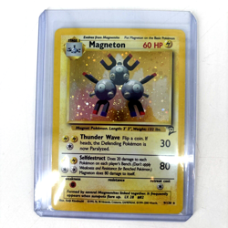 Pokemon Card Magneton Base Set 2 Holo Rare 9/130 Near Mint - Image 2