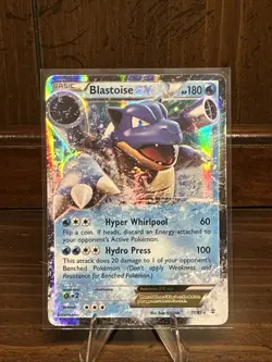 Pokemon TCG Blastoise EX Holo Rare Card Generations 17/83 Damage - Image 1