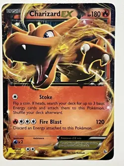 Pokemon TCG Charizard EX Flashfire Holo Ultra Rare Card 11/106 (Lightly played) - Image 2