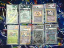 Pokemon TCG 8 Graded Pokemon Cards Bundle Various Grades And Sets ACE GRADED - Image 1