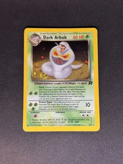 Pokemon Dark Arbok TCG Card Team Rocket 2/82 Holo Rare - Image 1