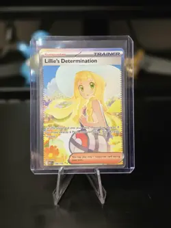 Lillie’s Determination SIR 184/132 Secret Rare Pokemon Card (Mega Evolution) - Image 1