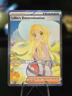 Lillie’s Determination SIR 184/132 Secret Rare Pokemon Card (Mega Evolution) - Image 3