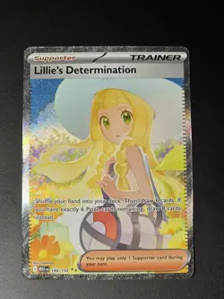 Lillie’s Determination SIR 184/132 Secret Rare Pokemon Card (Mega Evolution) - Image 5