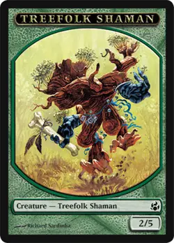 MTG - Treefolk Shaman Token, Morningtide - Image 1