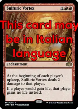 MTG SULFURIC VORTEX EXC - VORTICE SULFUREO 144 - DMR - MAGIC - Image 1