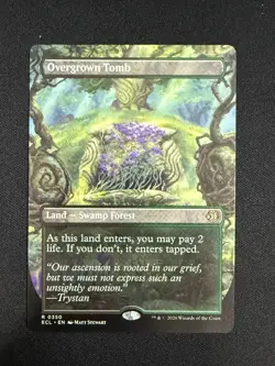 Overgrown Tomb (BORDERLESS/REVERSIBLE) - Lorwyn Eclipsed (MTG) NM - Image 1