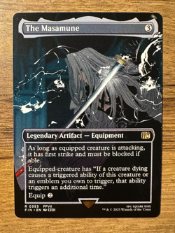 Magic MTG Final Fantasy The Masamune #353 *NON-FOIL* Borderless Rare - Image 1