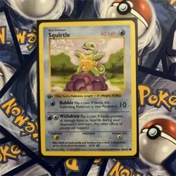 Pokemon TCG Base Set Squirtle 63/102 shadowless 1st edition - Image 1