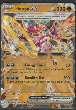 Hoopa ex - 098/182 Paradox Rift (PAR) Double Rare Holo Pokemon TCG - Image 1