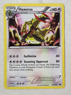 NM Haxorus - Holo 89/108 Dark Explorers Pokemon TCG - Image 1
