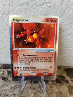 2003 Pokemon TCG Magmar ex 100/109 Holo Ruby and Sapphire - Image 1