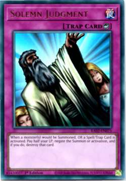 Solemn Judgment - RA02-EN075 - Ultra Rare - 1st Edition Yugioh - Image 1