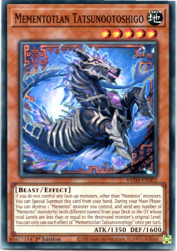 Mementotlan Tatsunootoshigo - VASM-EN003 - Super Rare - 1st Edition - Yugioh - Image 1